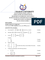 Sma 202 Linear Algebra I