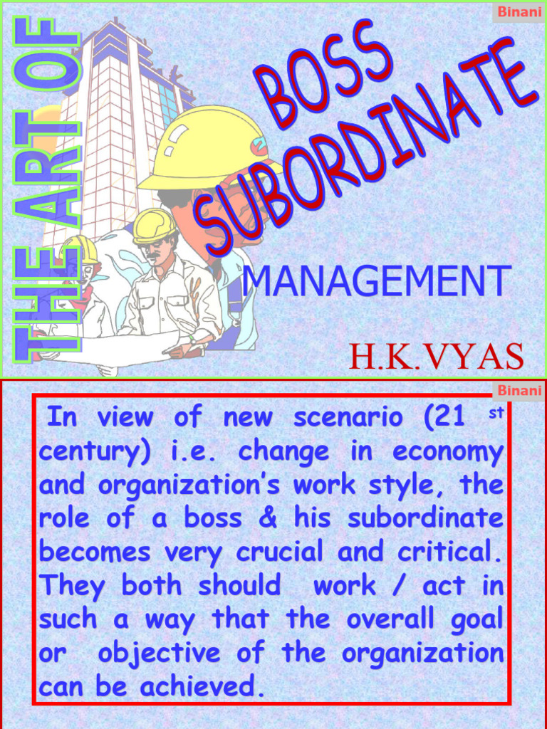 Boss Subordinate (HKV)1 | PDF