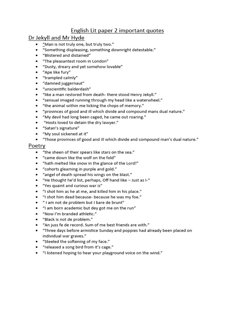 english-lit-paper-2-important-quotes-pdf