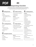 Bikepacking Checklist