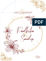 Radhika & Sandip Engagement Invitation