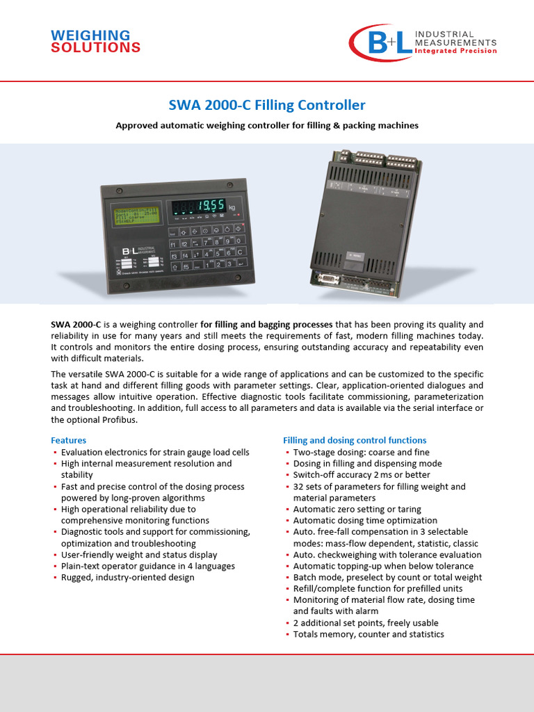 Data Sheet SWA2000 C - 09 2019 - EN | PDF | Reliability Engineering ...