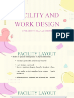 Facility and Work Design: Operations Management
