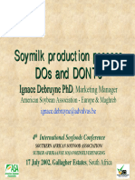 Soymilk Production Process Dos and Donts Ignace Debruyne