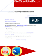 Modelo de Carta de Solicitacao de Documentos