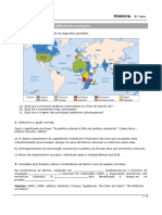 Apogeu e Declinio Da Influencia Europeia - Teste