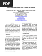 Implementation of An Economic System To Measure Solar Radiation