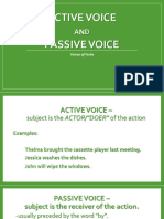 Active and Passive Voice