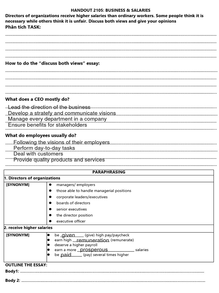 Director salaries handout pdf