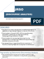 DISCOURSE ANALYSIS JDB BSEd SS1