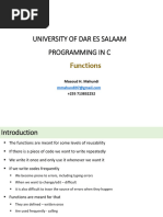 Lecture 8 - Functions