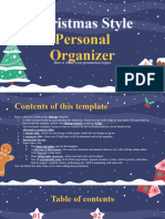 Christmas Style Personal Organizer by Slidesgo