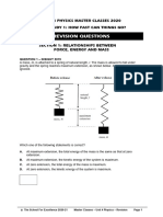 VCE MC2 2020 Unit 4 Physics Revision Part 4 Motion Questions FINAL SEC