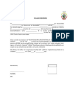 Declaracion Jurada Unap