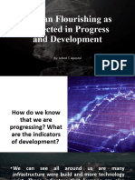 Human Flourishing As Reflected in Progress and Development