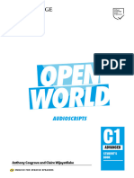 Open World Advanced ESS Student's Book Audioscript