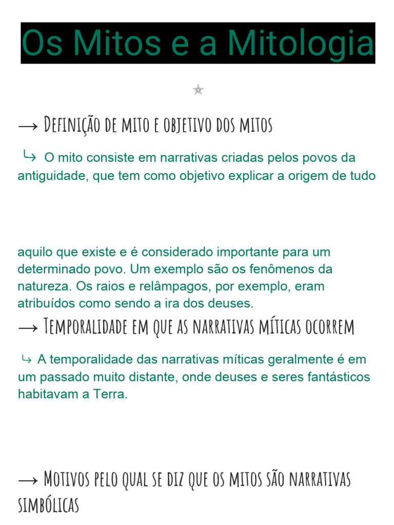 Mitos Cosmogônicos: Criação do Mundo | PDF | Mitologia grega
