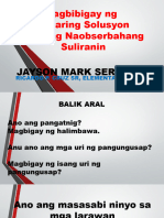 FILIPINO 6 PPT Q4 - Pagbibigay NG Maaaring Solusyon Sa Isang Naobserbahang Suliranin