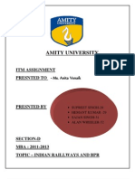 Amity University: Itm Assignment Presnted To