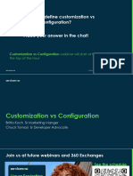 Configuration Vs Customization (30) - Read-Only