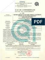 AERIA PLAST SILICONICA Certificat de Conformitate Sistem Oradea
