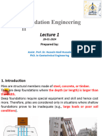 Lecture 1. Piles Foundations 28-1-2024