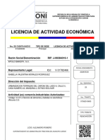 Licencia de Actividad Economica