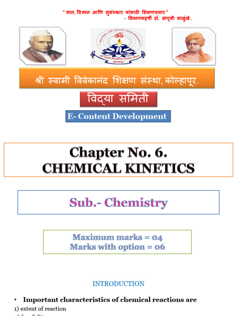 Chemical Kinetics Pdf Reaction Rate Chemical Kinetics