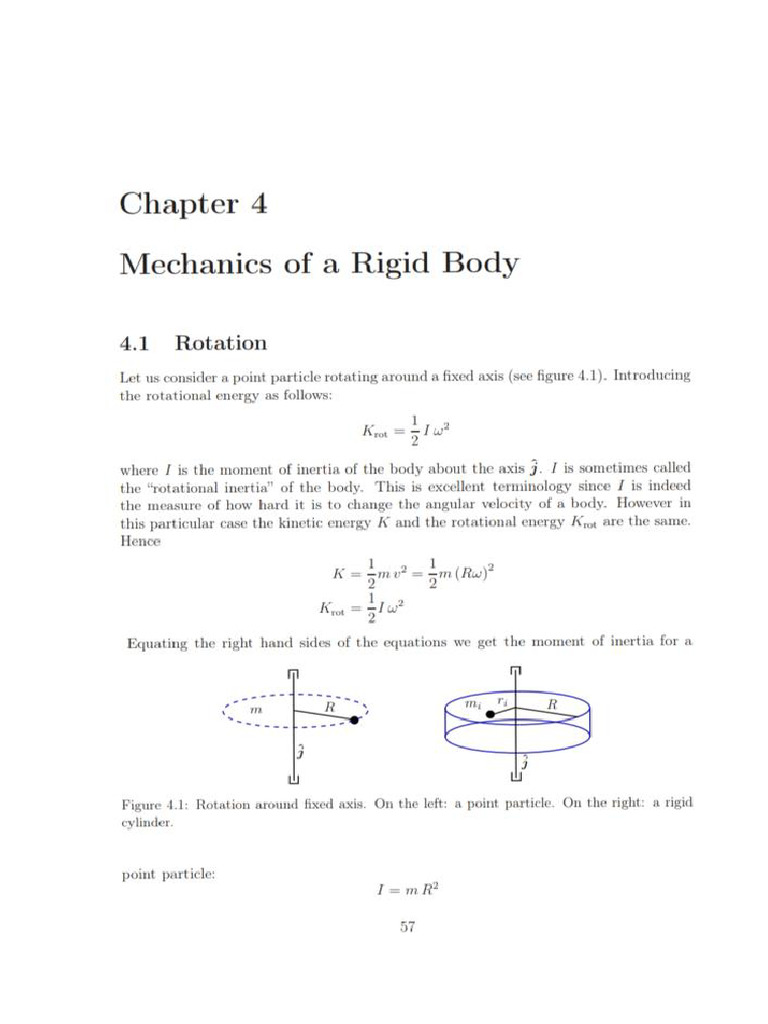 Mechanics of A Rigid Body | PDF
