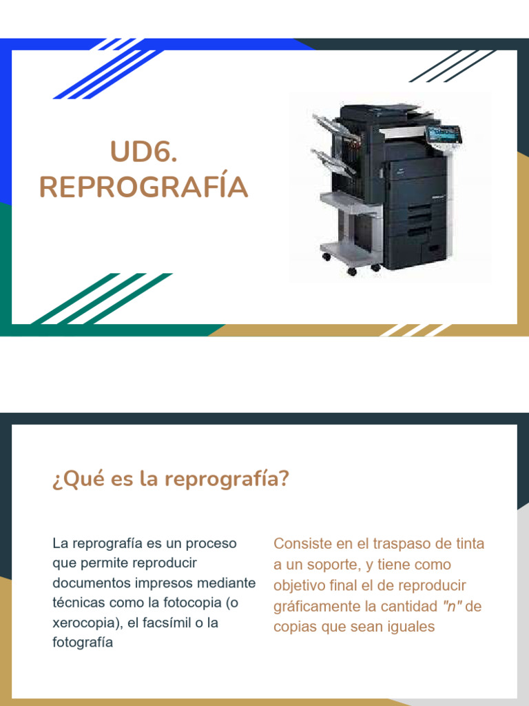 Ud 6 Reprografia Power_alumnos | PDF | Impresora (Computación ...