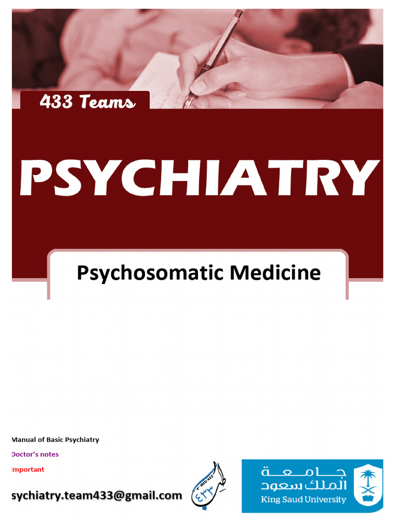 Psychosomatic Medicine PDF Psychiatry Major Depressive Disorder