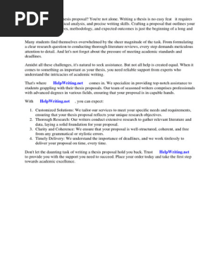 Web Based Thesis Proposal
