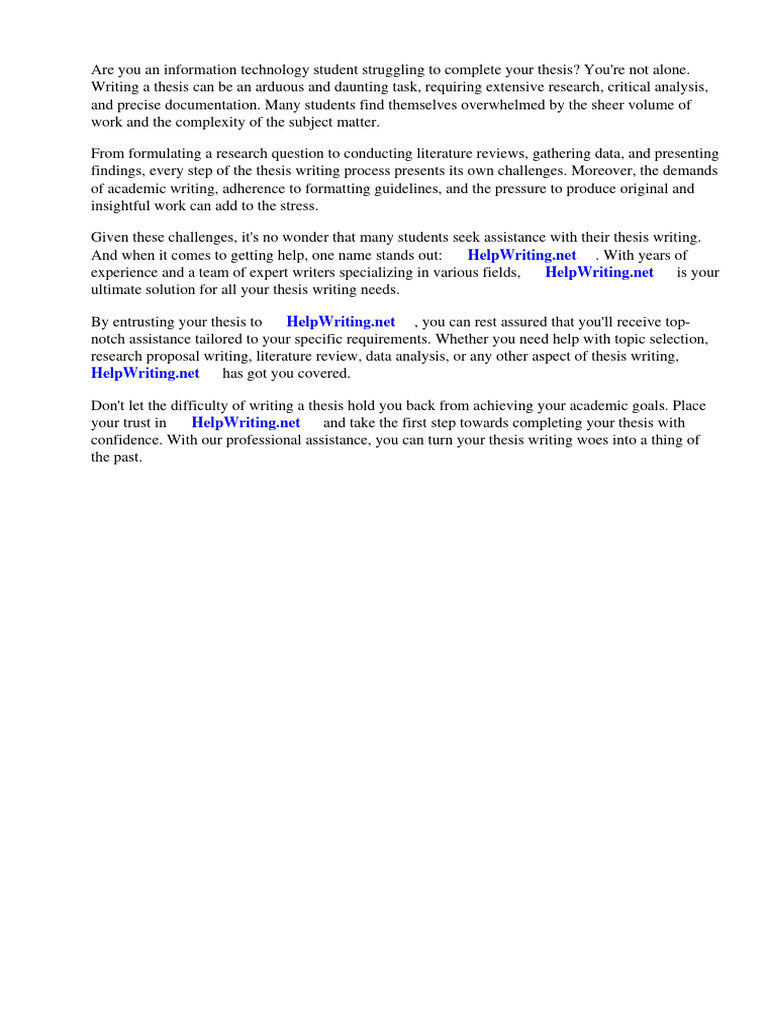 Thesis Title For Information Technology Students | PDF | Thesis ...