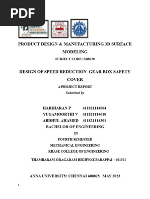 design of gear box cover .....4004,1010,4301