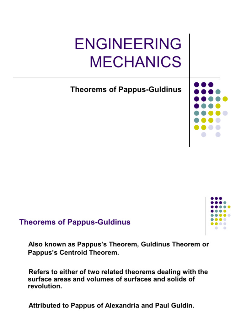 Pappus-Guldinus Theorem Overview | PDF
