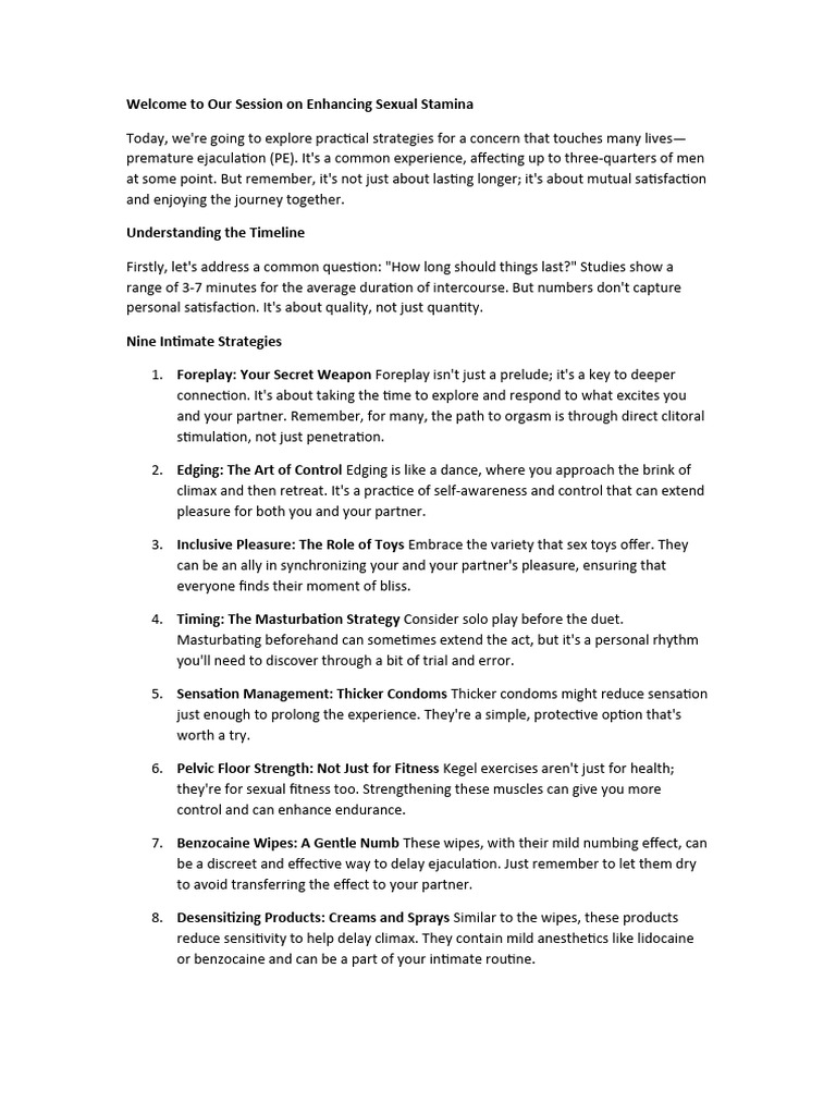How To Last Longer PDF