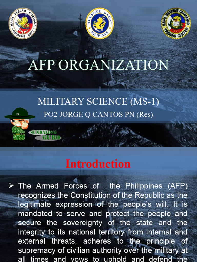 Afp Organization Ok PDF Philippines Military