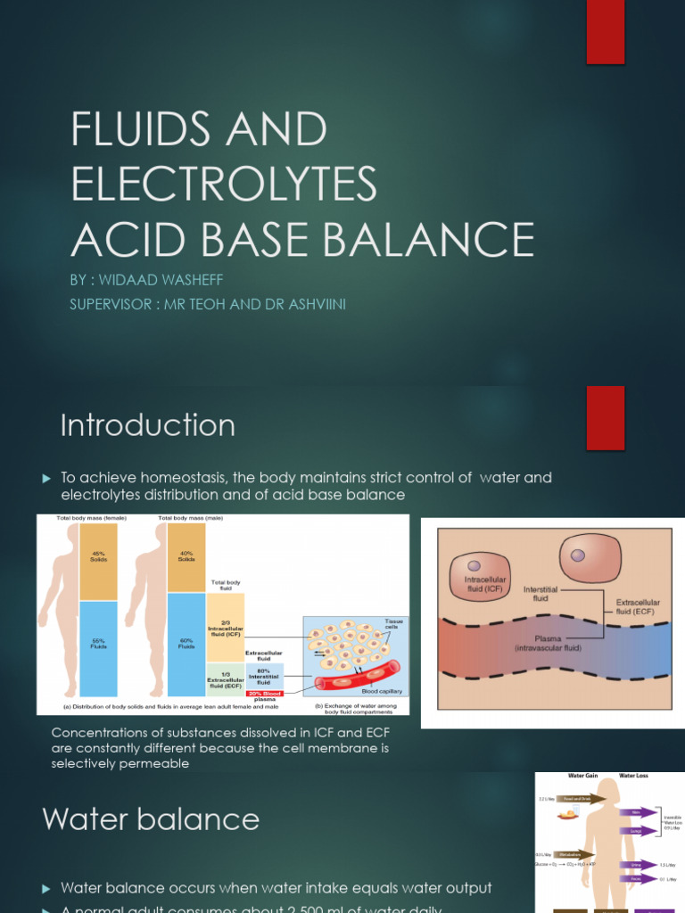 Fluid And Electrolytes 1 Pdf Medical Specialties Clinical Medicine
