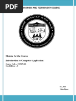 Introduction To Computer Application