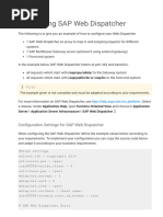 Webdispatcher Configuration