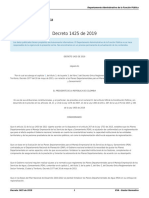 Decreto 1425 de 2019 PDA
