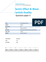 38.3 Photoelectric Effect Wave Particle Duality - Cie Ial Physics - QP Theory