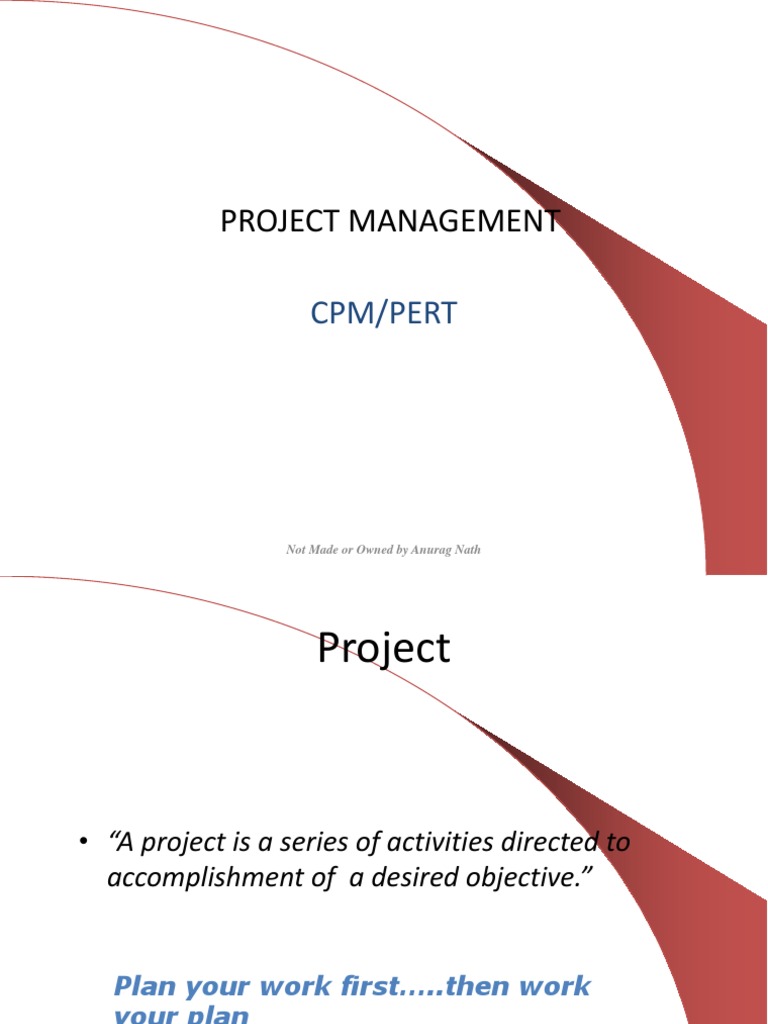 CPM and PERT Project Management Techniques | PDF | Applied Mathematics ...