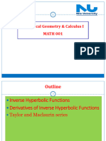 Lec - 5 - Inverse Hyperbolic - Functions+maclurine