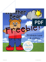 Weather Bear Freebie