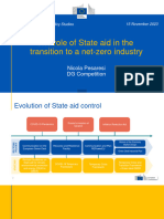 The Role of State Aid in The Transition To A Net-Zero Industry - Nicola Pesaresi