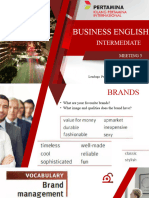 Business English - Meeting 2 - Intermediate