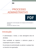 Aula II - o Processo Administrativo