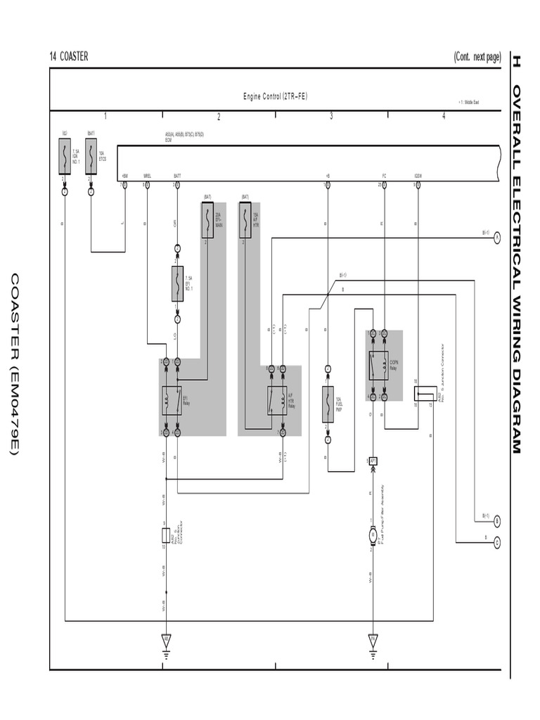 TOYOTA COASTER 配線図集 EM060QJ Toyota Coaster Wiring Diagram Guide | PDF | Engines | Machines