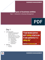 1.2 - Types of Business Entities
